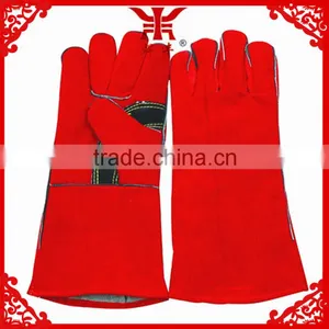 14 Inches Leather ce Welding Gloves thumbnail-4
