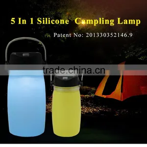 Soft Material Silicone Emergency Waterproof Wall Solar Lamps Camping Tent Lights thumbnail-1