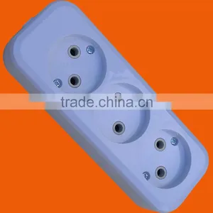 European Style 2 Round Pin Extension Power Cord (E8003) thumbnail-1