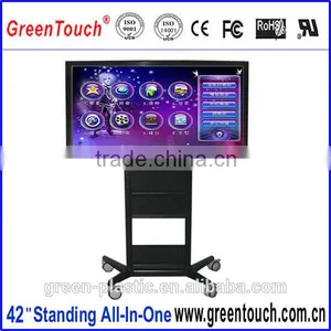 42 Inch All In One LCD Kiosk IR Touch Advertising Player Monitor thumbnail-1
