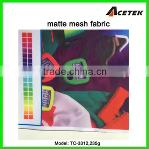 235g Matte Mesh Polyester Fabric for Sublimation Printing thumbnail-1