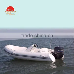 Sunshine Rigid Hull Fiberglass Inflatable Fishing Boat thumbnail-4
