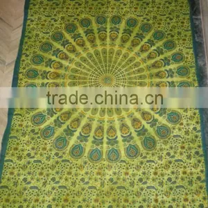 Peocock Printed Mandala Tapestry thumbnail-2