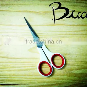 Best Selling Stainless Steel Stationery Scissors With PP+TPR Handle BD-S1654 thumbnail-1