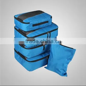 Hot Sale Functional Bags Luggage Travel Bags Light Nylon Packing Cubes 6pcs/Set Men Travel Bags Travel Organizer thumbnail-1