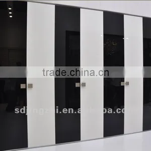 Modern Black& White Acrylic Wardrobe thumbnail-1