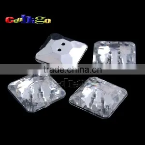 32L(20mm) Octagon Acrylic Sewing Rhinestone Button For Apparel Bag Accessories #FLN020-32L(Mix-s) thumbnail-2
