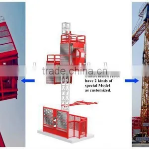 Zhengzhou Sincola Construction Winch Hoist,double Cabin Construction Hoist,double Cage Construction Elevator For Sale thumbnail-1