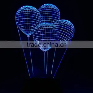 USB Led Night Lamp Balloon 3D Night Lights Seven Colors Changeable Desk Lampara Infantil as Home Decor Creative Gifts thumbnail-1