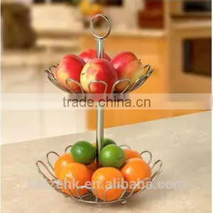 Round-Shaped Metal Wire Fruit Basket thumbnail-2
