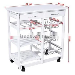 Metal Kitchen Basket Trolley thumbnail-1