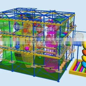 2016 New Outdoor Playground Equipment High Ropes Course Adventure Quality Choice thumbnail-3