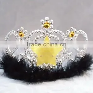 9cmx12cm LED Flashing Metallic Silver Star Plastic Tiaras and Crowns thumbnail-1