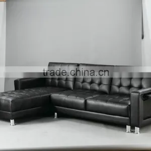 Living Room PVC/PU Corner Sofa Bed thumbnail-2