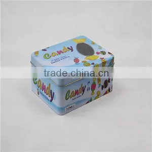 2015 Beautiful Rectangular Shaped Metal Storage Tin Box With Window thumbnail-1