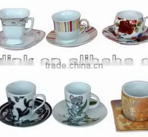 High Quality Hotsell Ceramic Cappuccino Coffee Cup and Saucer thumbnail-1
