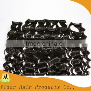 No Tangle Silky 100% Indian Remy Hair Clip In Hair Extension thumbnail-1