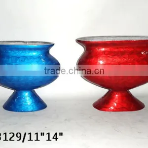 Aluminium Vase, Red Vase, Flower Vase, Modern Vase, Home Decor,Decorative Flower Vase, Metal Vase, Home Decor thumbnail-1