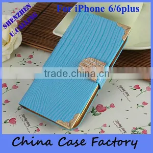 High Quality Crocodile Pattern Flip Leather Case With Card Slots For IPhone 6s thumbnail-1