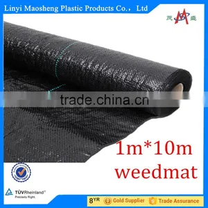 Hot Sale Pp/pe Woven Black Grass Cloth Fabric thumbnail-1