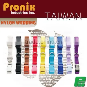 Multi Color Plain Nylon Dog Collar thumbnail-1