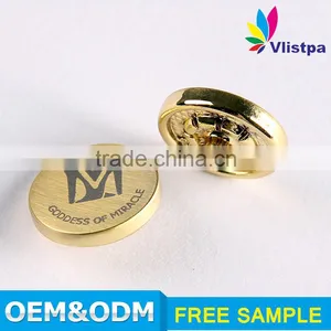 Brass Wholesale Engraved Logo Flat Metal Tack Decorative Types of Buttons for Jeans thumbnail-2
