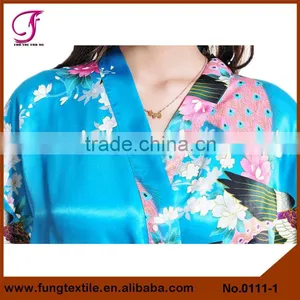 0111 Women Long Peacock Robe thumbnail-2