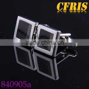Low Key Luxury Cufflink,Black Enamel Cufflink for Gentlemen thumbnail-1