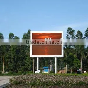 Programmable Outdoor Advertising P10/p16 Led Full Color Signs/led Display Panel/led Screen With Pillar Support thumbnail-1