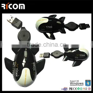 Factory USB Optical Airplane Shape Cute Mouse For Promotional Gift thumbnail-1