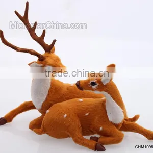 Christmas Double Elk Toy Hard Model Home Decoration Christmas Gift Supplier's Choice thumbnail-2