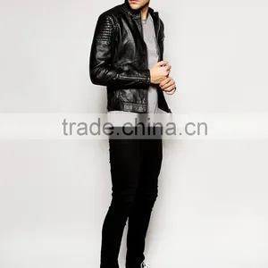 Mens Faux Leather Jacket, PU Jacket thumbnail-4
