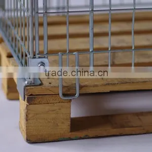 Wooden Base Container Logisitc Moving Mesh Cage With Top Covers thumbnail-3