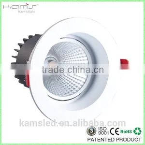Kams Hot Sale 4inch 12w Cob High Cri Modren Tiltable Led Ceiling Light thumbnail-1
