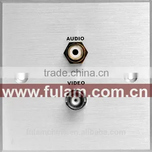 Smart Home OEM 86 Type Brushed Aluminum Wall Plug Socket thumbnail-1