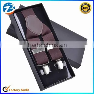 High Quality Real Leather Men Stretchable Suspender Promotional Gift Can Print Your Own Logo thumbnail-5