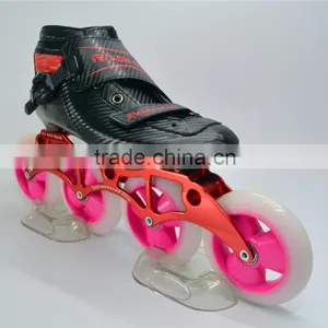 Speed Skating Shoes Carbon Skating Boot OEM ODM Logo Black Color Skating Wheels thumbnail-1