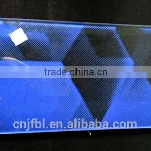 Colorful Art Glass of Ceramic Silkscreen Glass for Glass Facade, Skylight Roof Glass, Glass Partition Etc. thumbnail-2