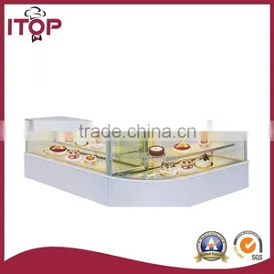 High Speed Cooling Curve L Shape Connected Cake Showcase thumbnail-1