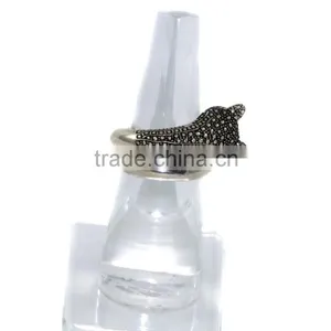 925 Sterling Silver Plain Loose Gemstone Ring thumbnail-4