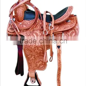 New Horse Western Pleasure Saddle Premium Quality WS5518 thumbnail-1