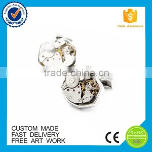 High Quality Automatic Movement Men Steampunk Cufflinks thumbnail-5
