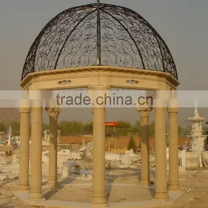 Full Handmade European Style Gazebo & Pavilion Natural Stone Kiosk thumbnail-6