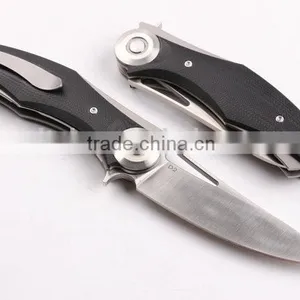 OEM Titanium Alloy and G10 Handle Material Knife With Black Gift Box thumbnail-2