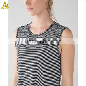 Women Sexy Sportswear 2016 Girl Baby Stripe Long Sleeve Top Dry Fit Shirt thumbnail-3