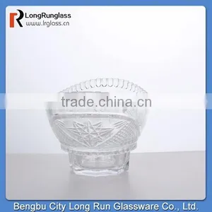 LongRun Home Essentials 800ml Vintage Cut Fancy Design Glass Fruit Plate thumbnail-1