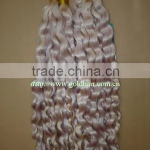 Colored Human Hair Bulk - Jerry Curly thumbnail-1