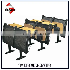 Steel Frame School Furniture University Desk Chair thumbnail-1