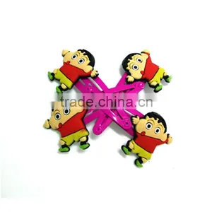 Cartoon PVC Topper Custom Kids Different Types Hair Clips thumbnail-1