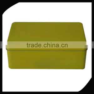 Rectangular Cookie Tin Box/Metal Biscuit Can /Rectangular Biscuit Gift Cookies Tin Box thumbnail-1